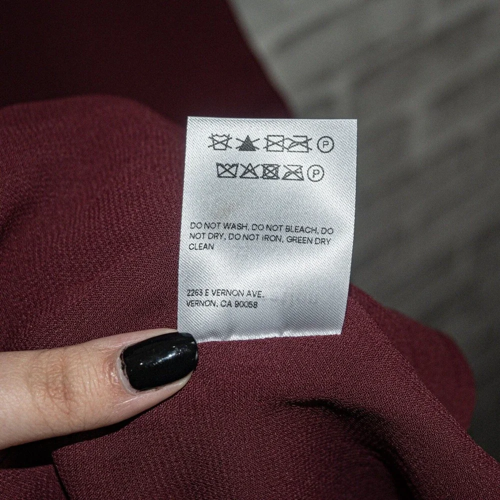 Reformation Burgundy Midi Dress - Picture 7 of 7